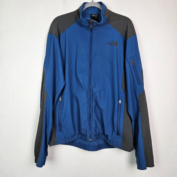 The North Face Apex Lightweight Full Zip Jacket Blue/Gray L - Picture 2 of 11